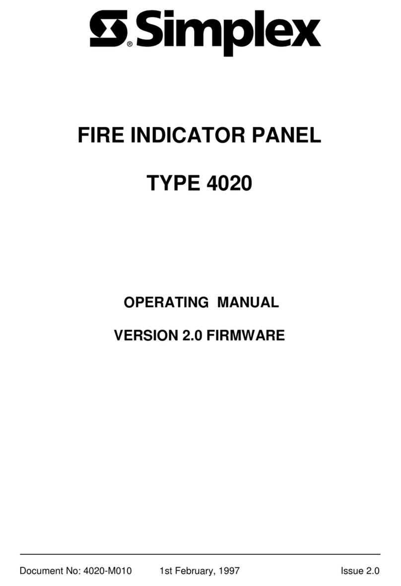 Simplex SafeLINC 4020 operating manual