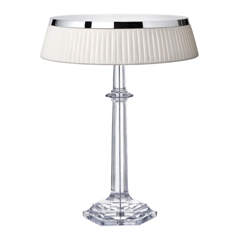 Baccarat FLOS Instructions for assembly Baccarat FLOS Instructions for assembly