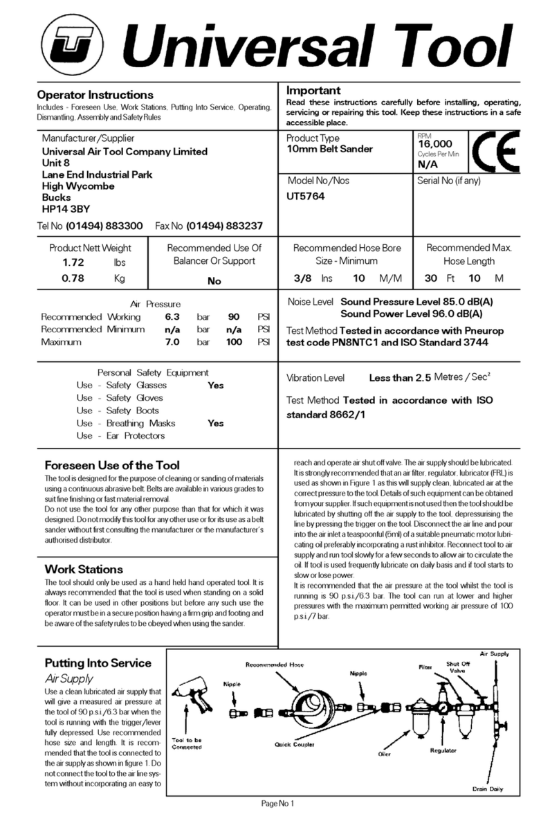 Universal Tool UT5764 Specifications