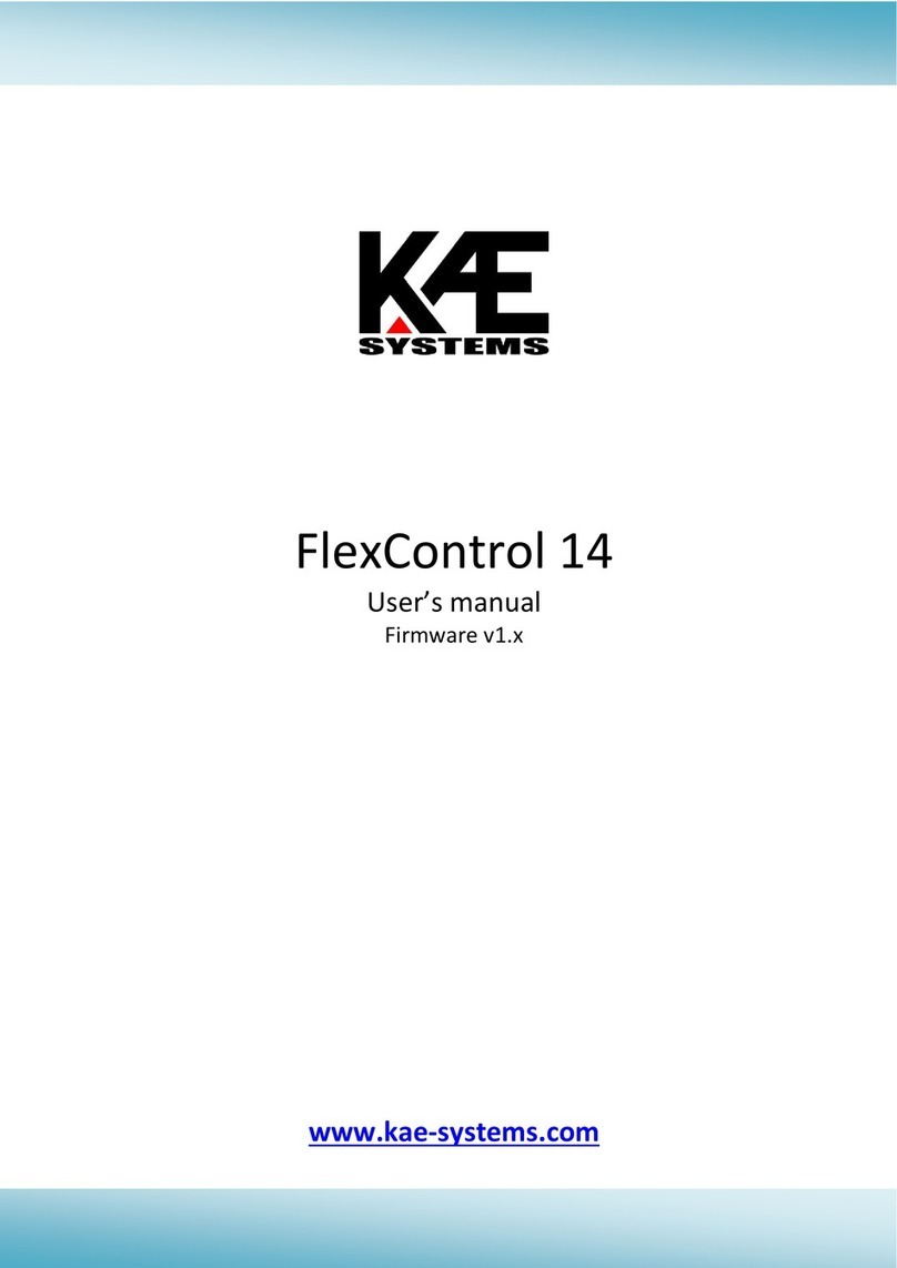 KAE Systems FlexControl 14 User manual
