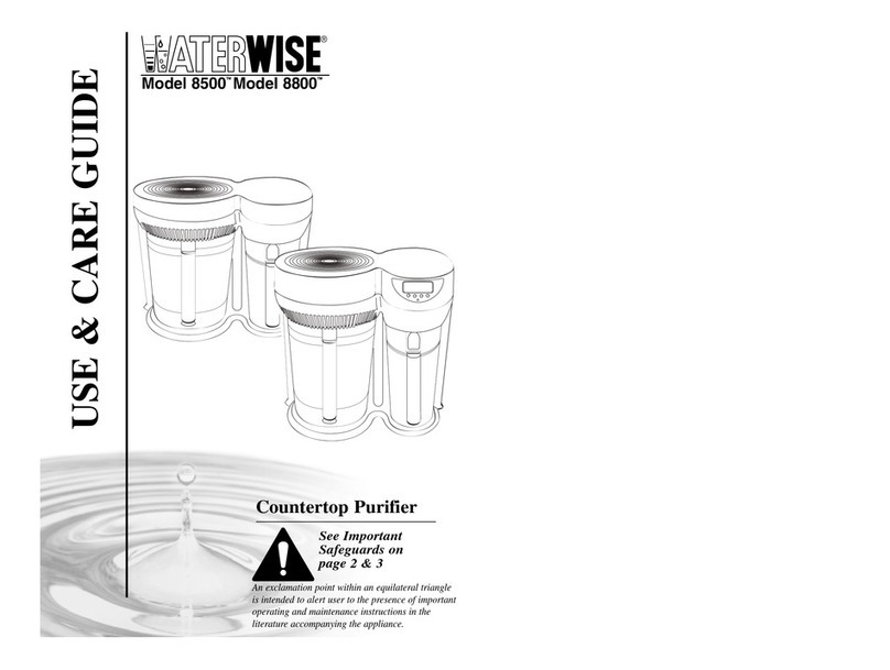 Waterwise 8800 Use & care guide Waterwise 8800 Use & care guide
