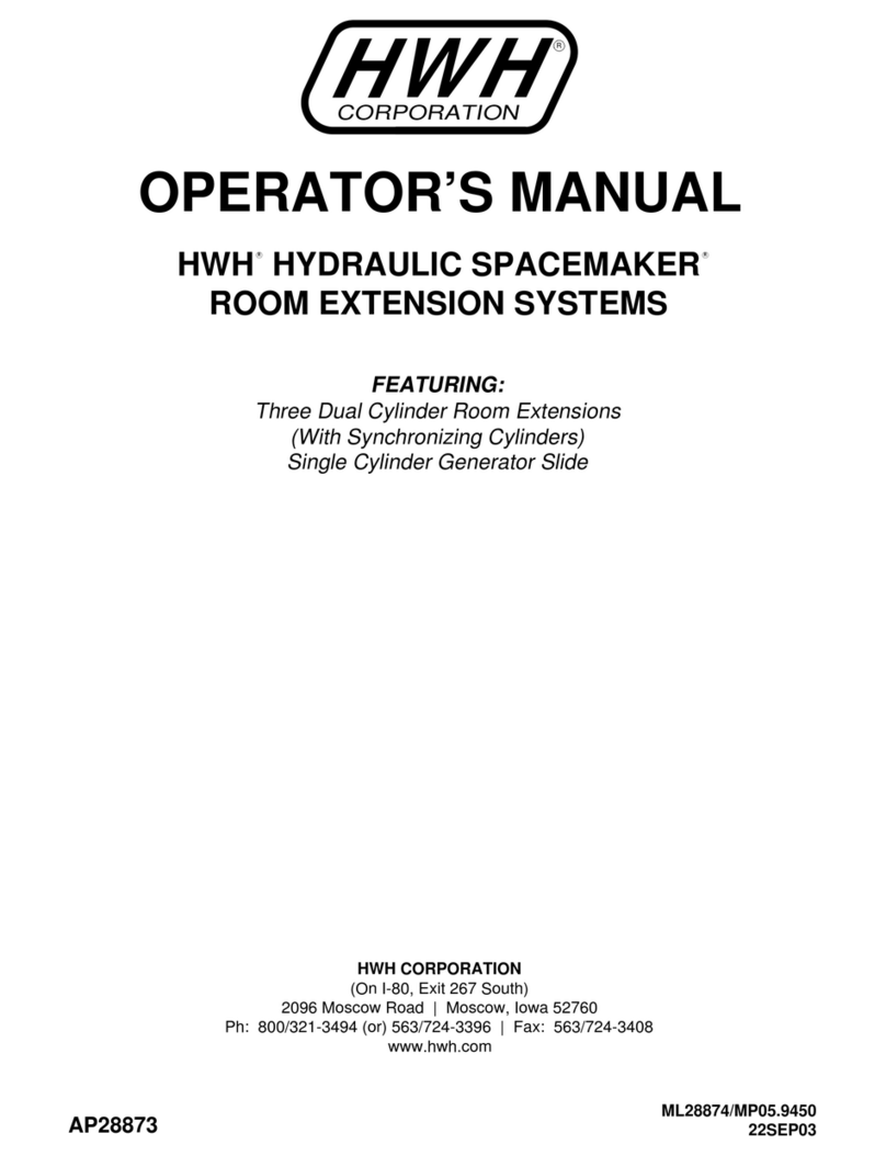 HWH HYDRAULIC SPACEMAKER Operator's manual