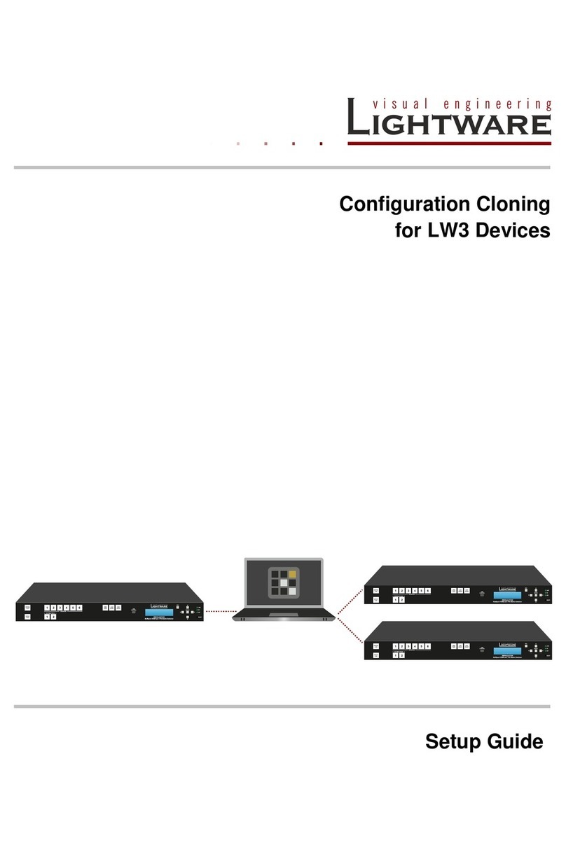 Lightware LW3 Setup guide