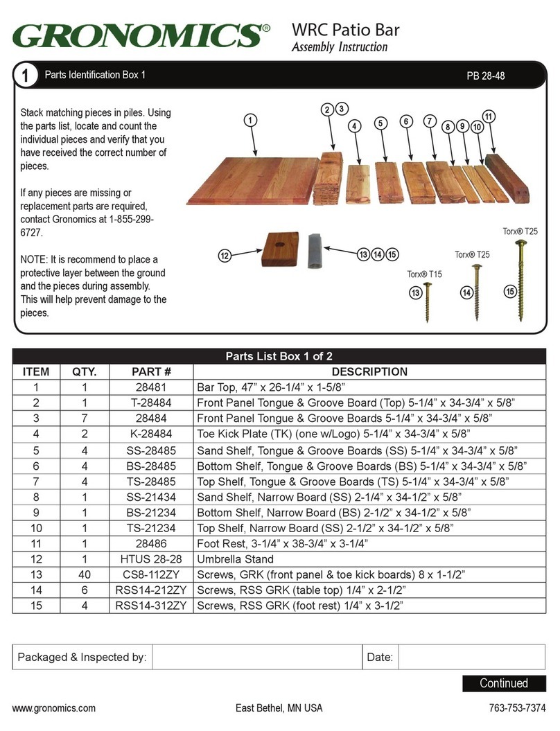Gronomics WRC PB 28-48 Assembly instruction
