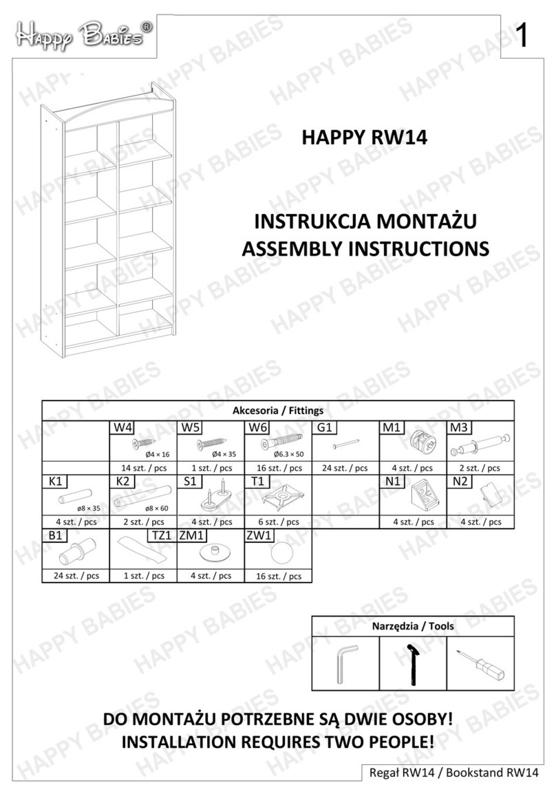 Happy Babies HAPPY RW14 Assembly instructions Happy Babies HAPPY RW14 Assembly instructions