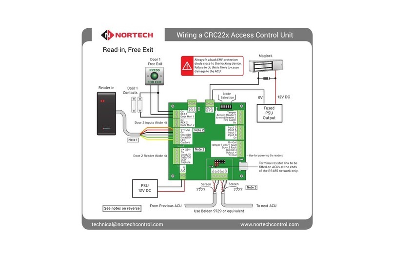 Nortech CRC22 Series Wiring