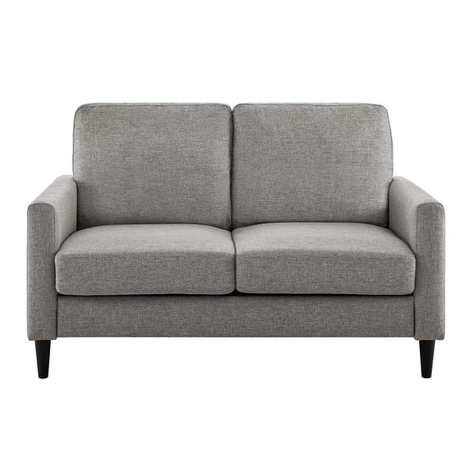 Dorel Living LOVESEAT DA7567LS-A manual