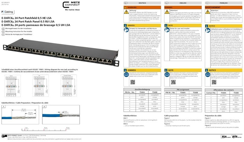 Metz Connect E-DATC6A Mounting instructions