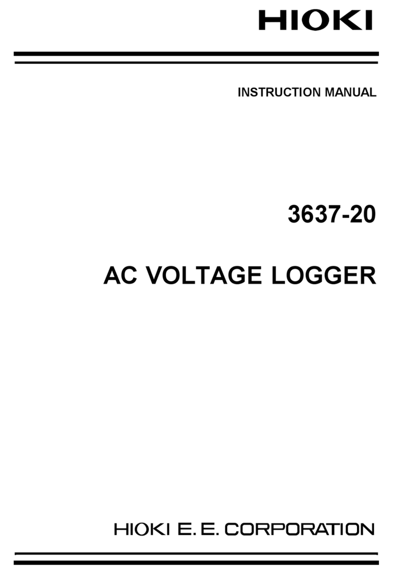 Hioki 3637-20 User manual