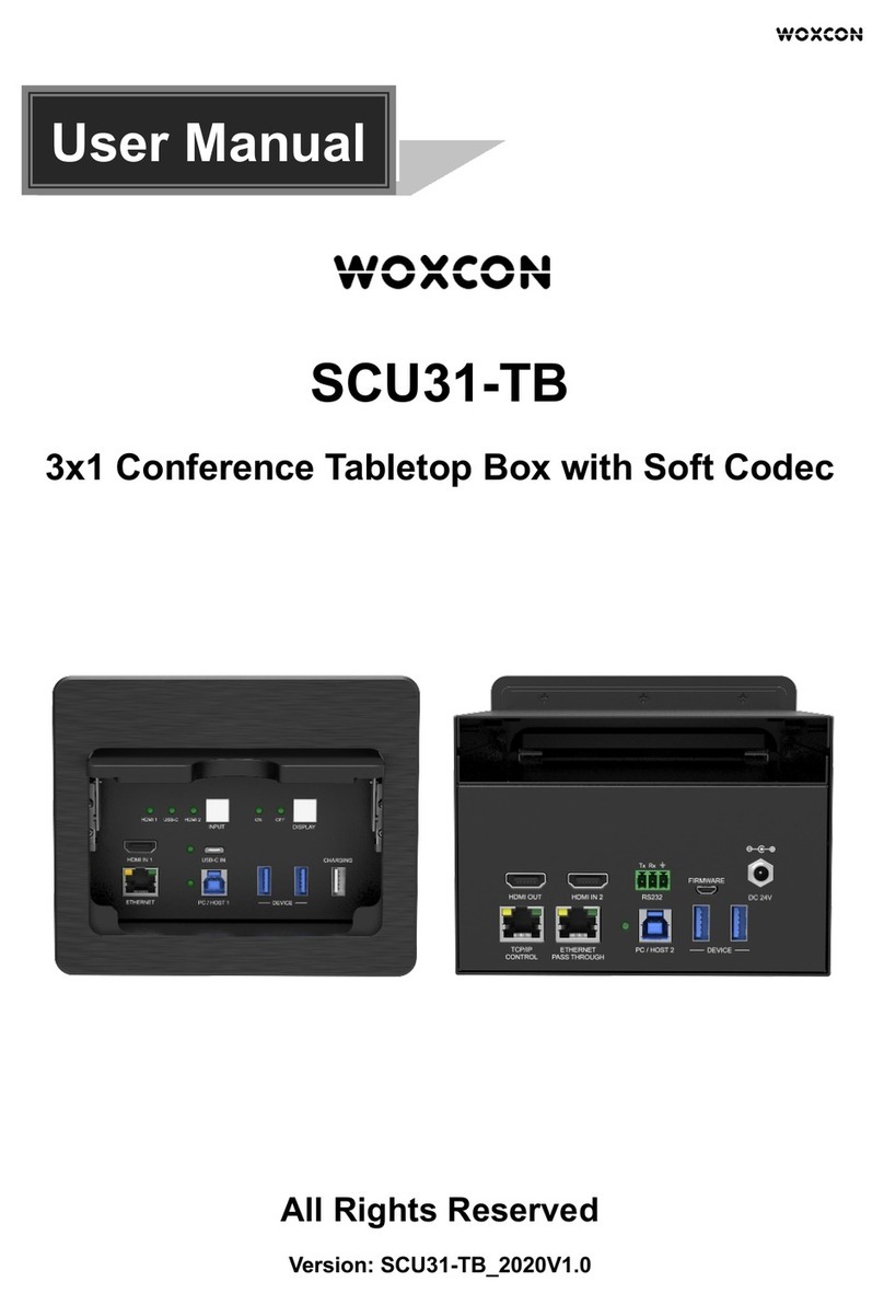 Woxcon SCU31-TB user manual