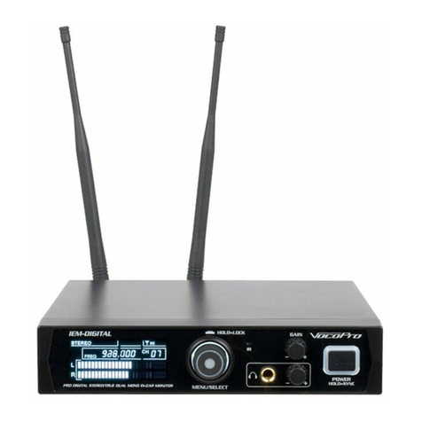 VocoPro IEM-DIGITAL owner's manual