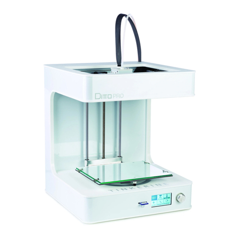 Tinkerine Studio Ditto Pro Parts list manual