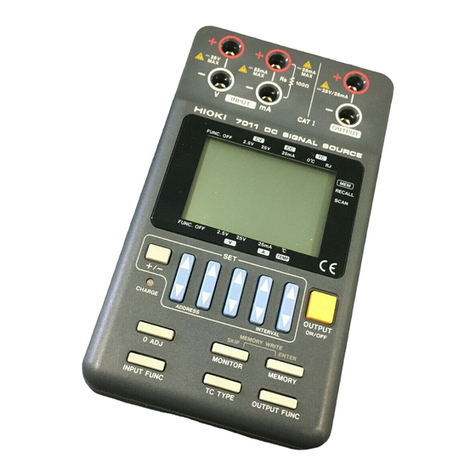 Hioki 7011 User manual