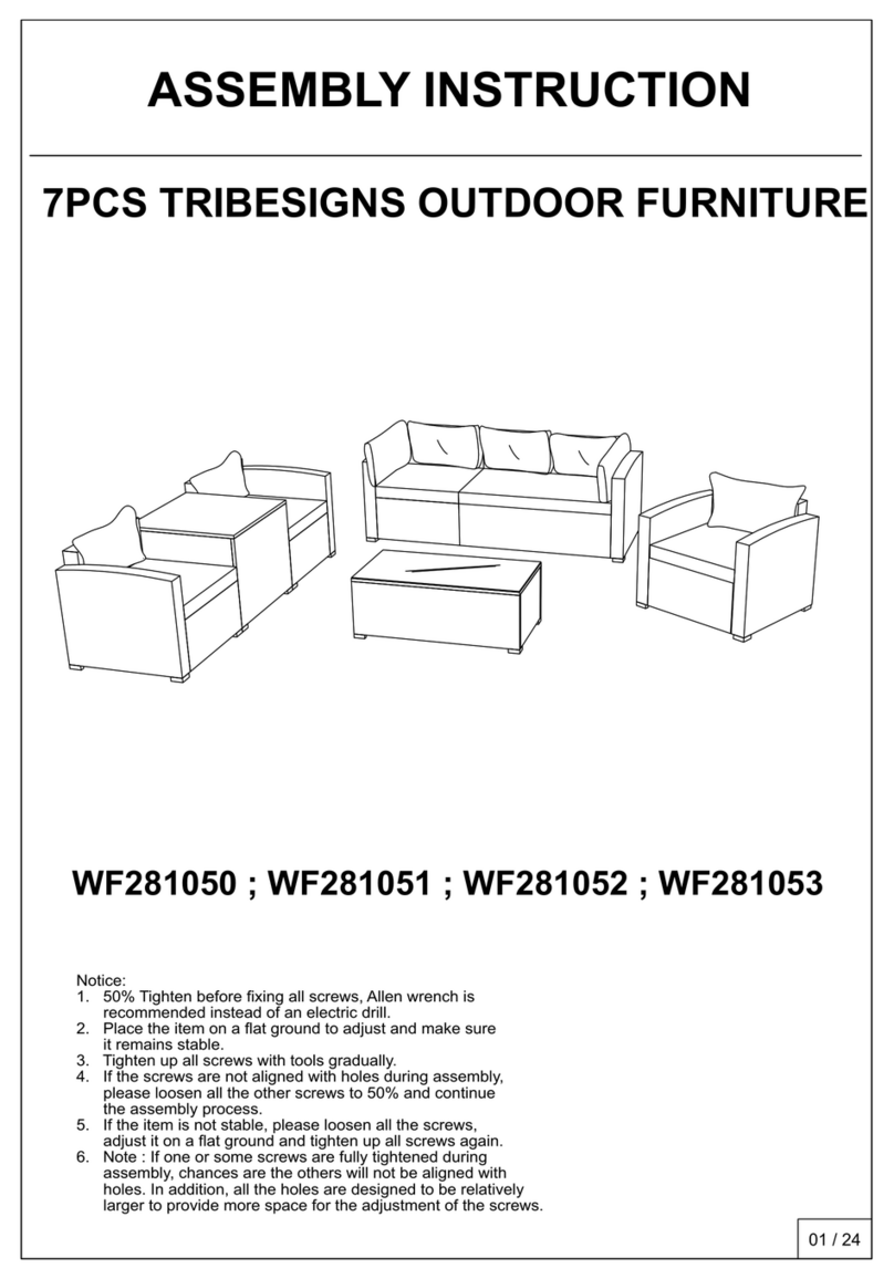 Tribesigns WF281050 Assembly instruction Tribesigns WF281050 Assembly instruction