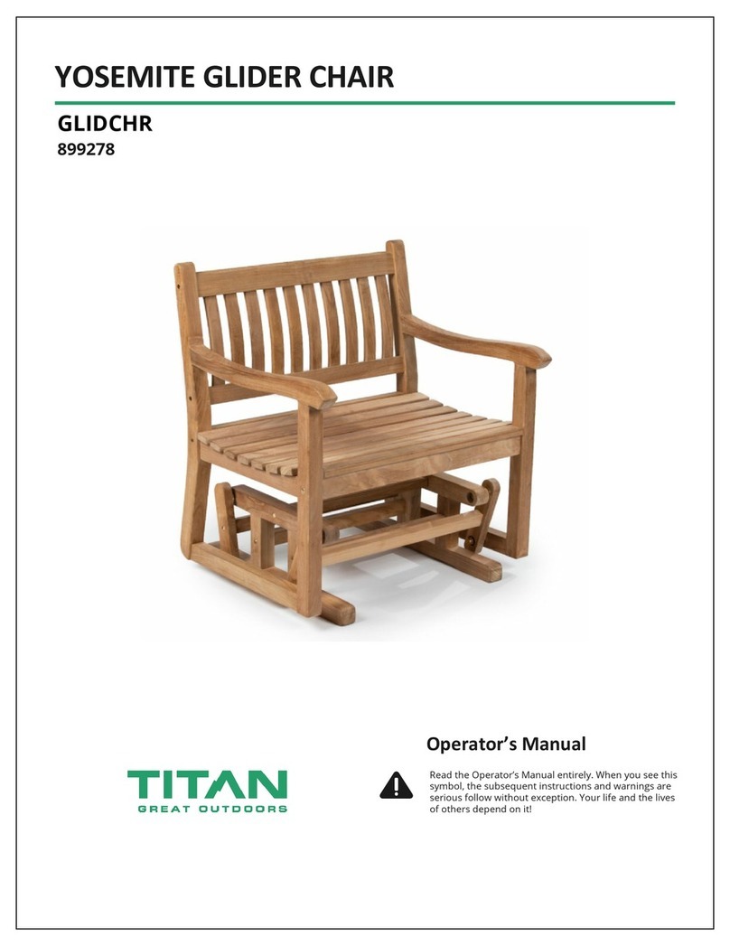 Titan GLIDCHR Operator's manual