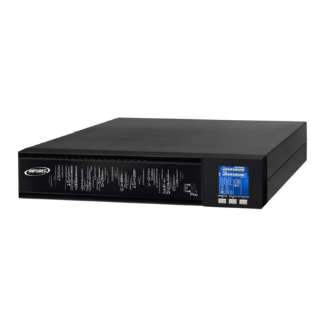 INFOSEC UPS SYSTEM E3 PRO RT 3000 VA User manual