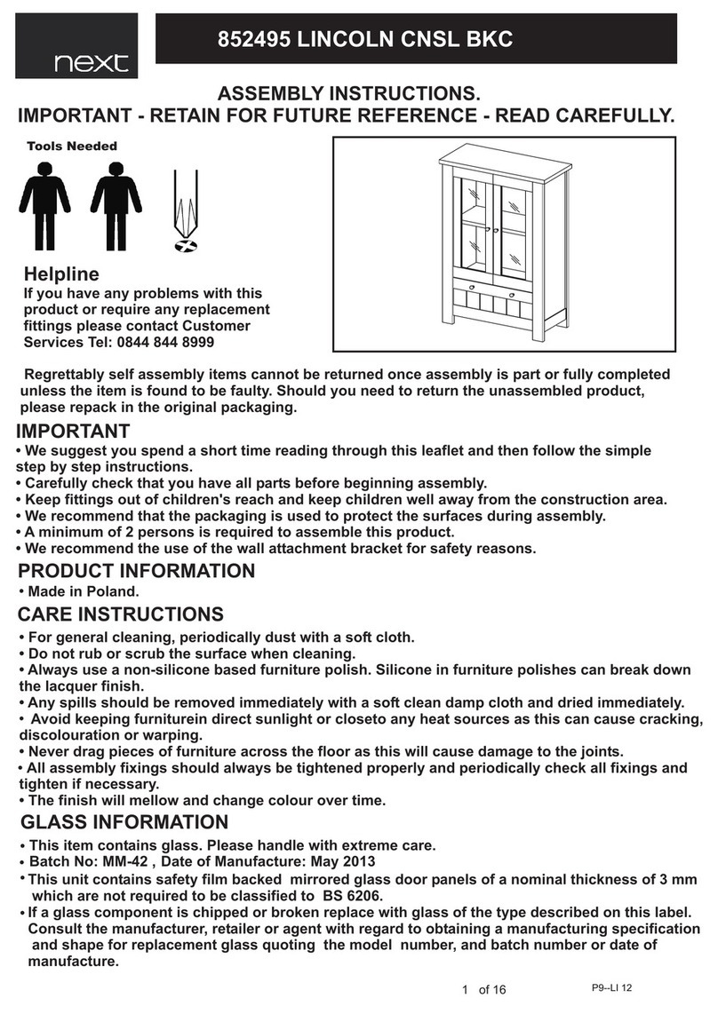 Next 852495 User manual Next 852495 User manual