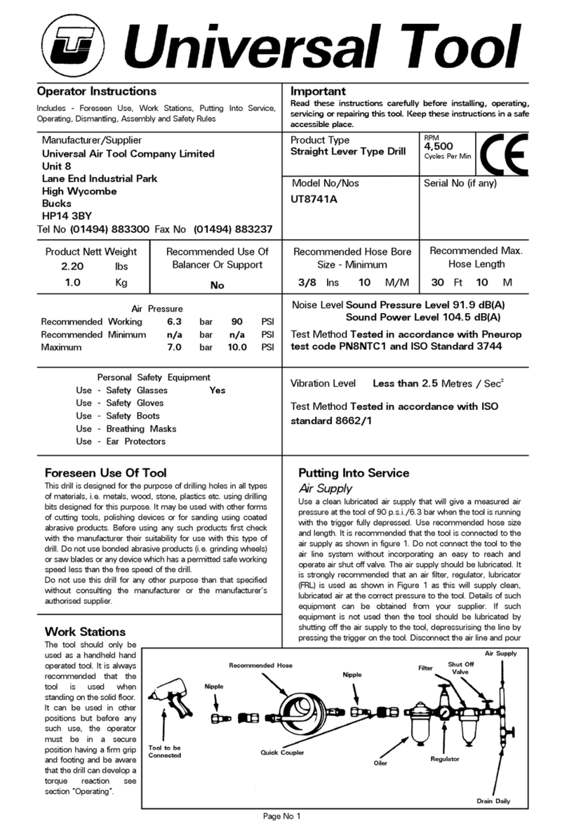Universal Tool UT8741A Specifications