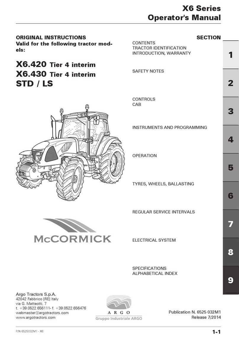Argo X6 Operator's manual