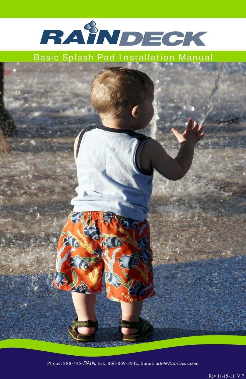 Rain Deck Basic Splash Pad installation manual