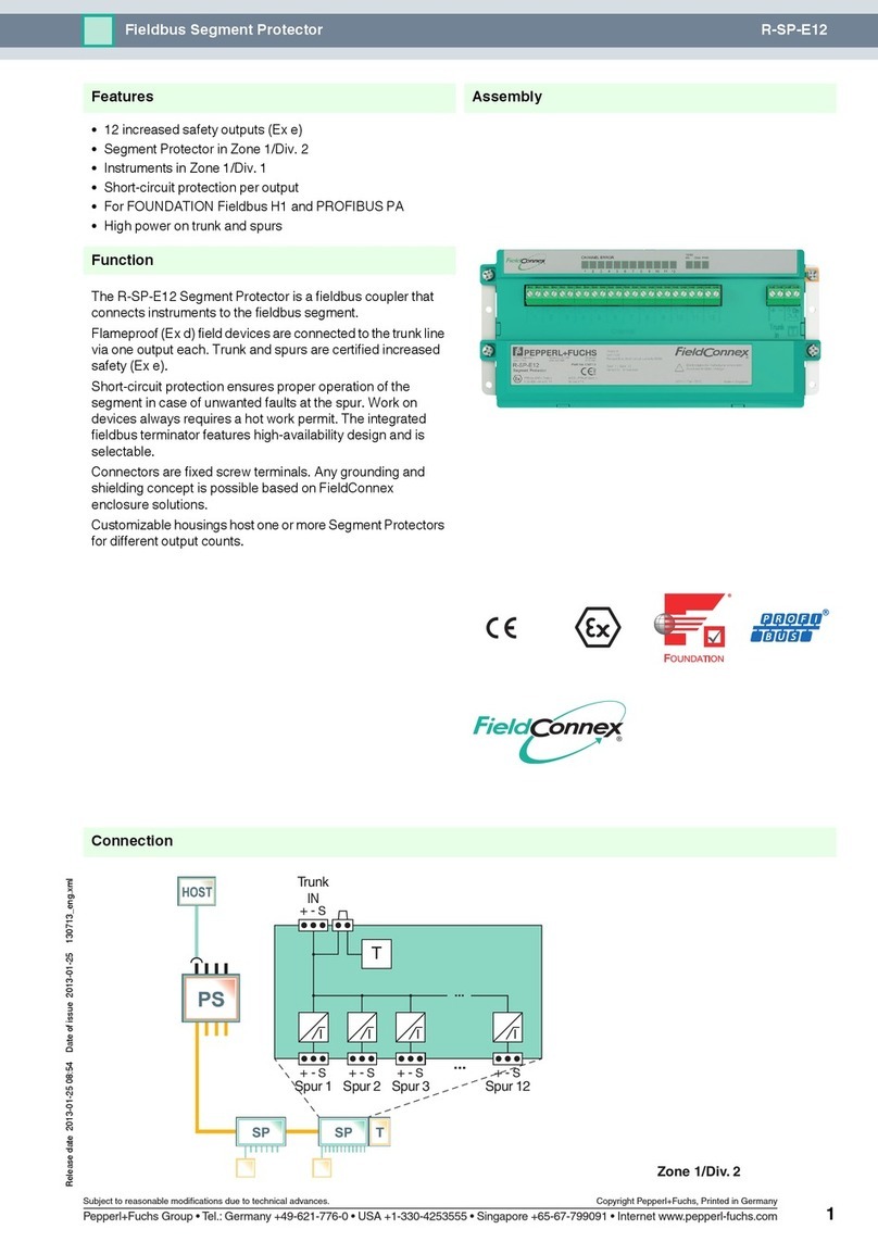Pepperl+Fuchs FieldConnex R-SP-E12 quick start guide
