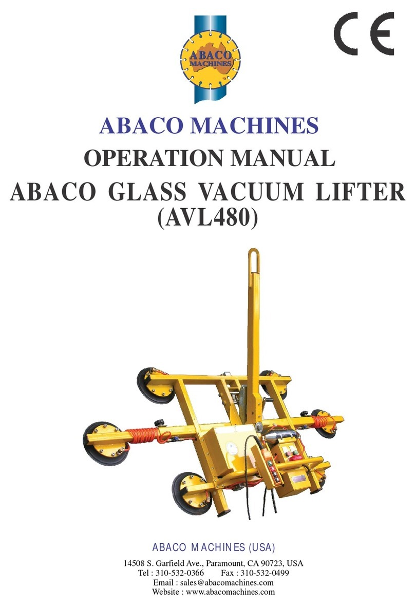 ABACO MACHINES AVL480 Operation manual