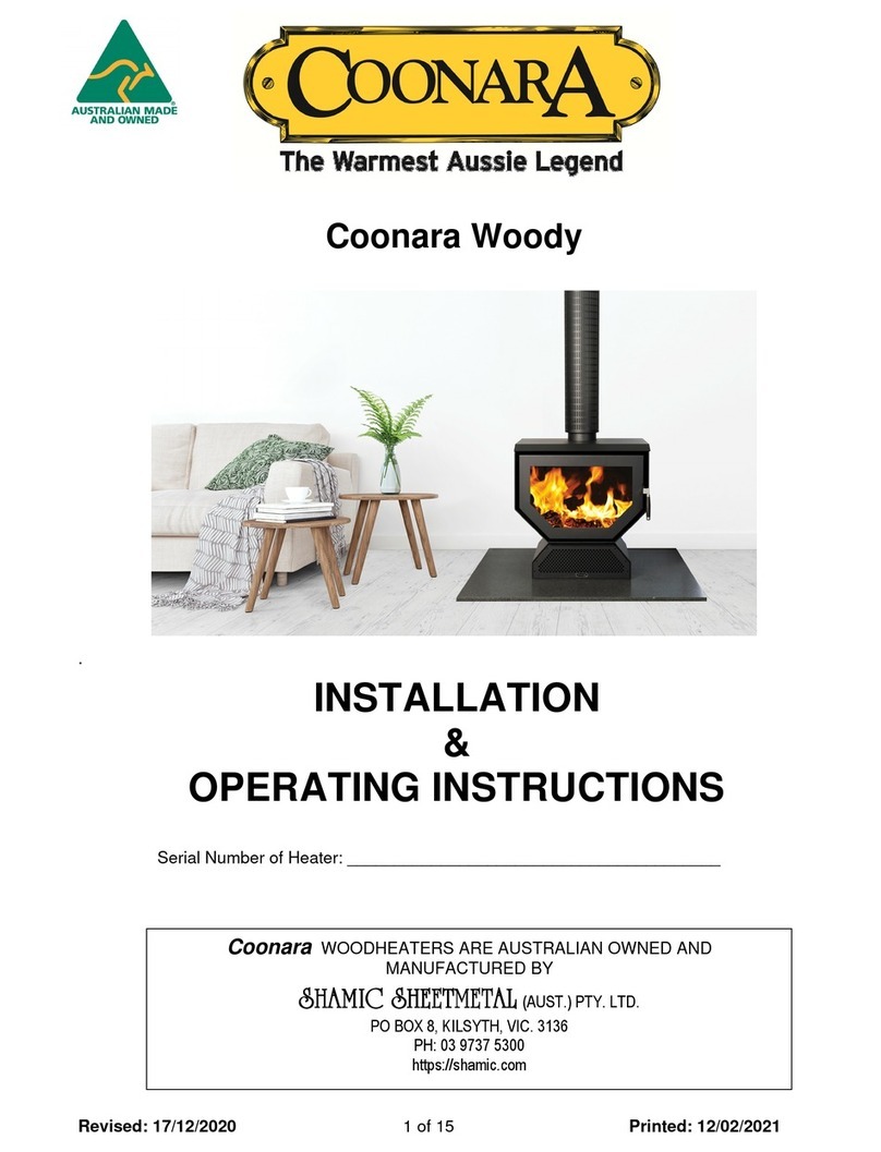 Shamic Sheetmetal Coonara Woody Installation & operating instructions