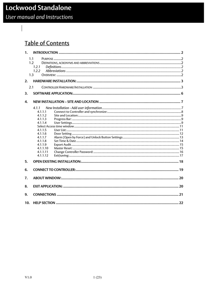 Assa Abloy Lockwood Standalone Manual