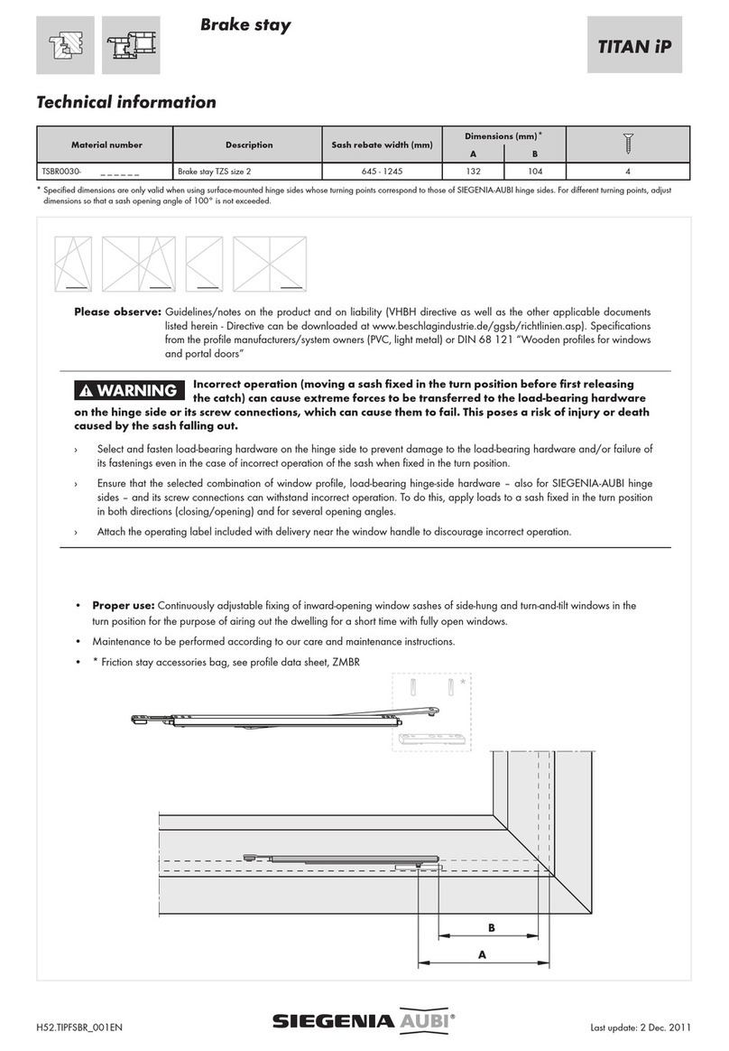 Siegenia-AUBI TSBR0030 quick start guide