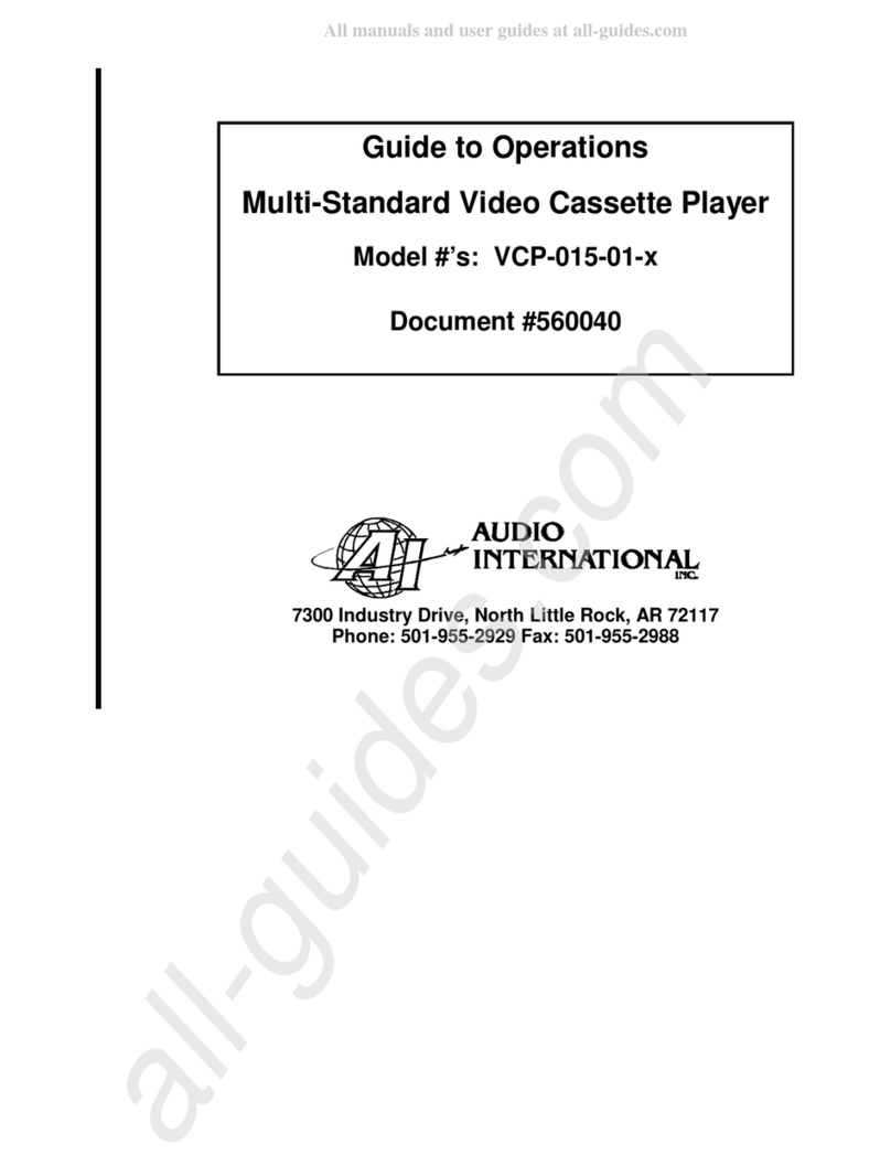 Audio international VCP-015-01 Series User manual