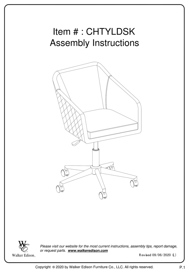 Walker Edison CHTYLDSK User manual Walker Edison CHTYLDSK User manual