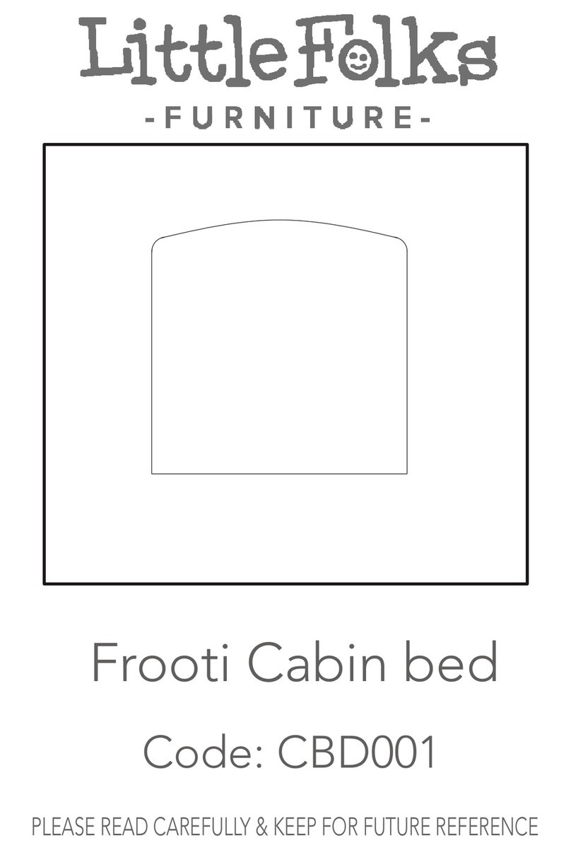 Little Folks Furniture Frooti Cabin CAREFULLY & KEEP FOR FUTURE REFERENCE Little Folks Furniture Frooti Cabin CAREFULLY & KEEP FOR FUTURE REFERENCE