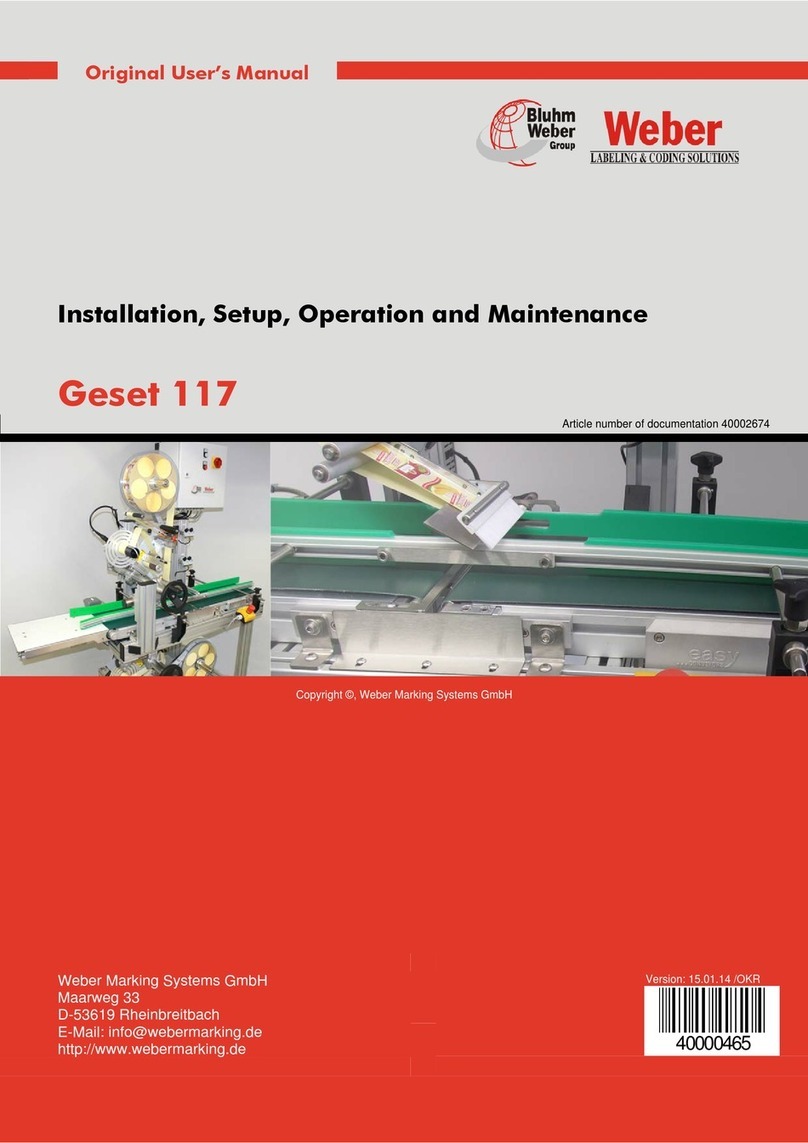Weber Geset 117 Original user manual