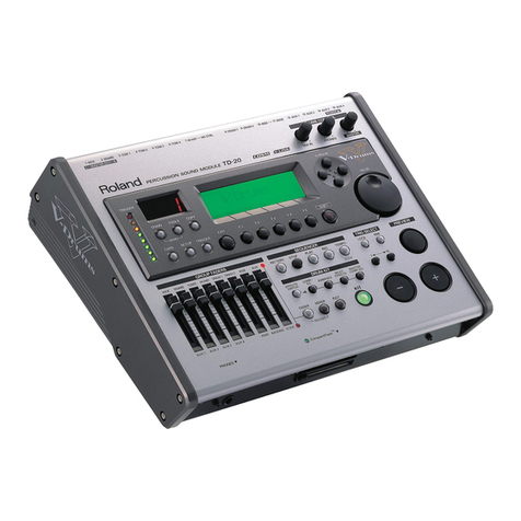 Roland V-Drums TD-20 User manual