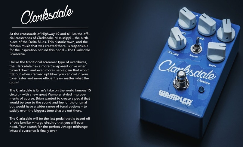 Wampler Clarksdale User manual