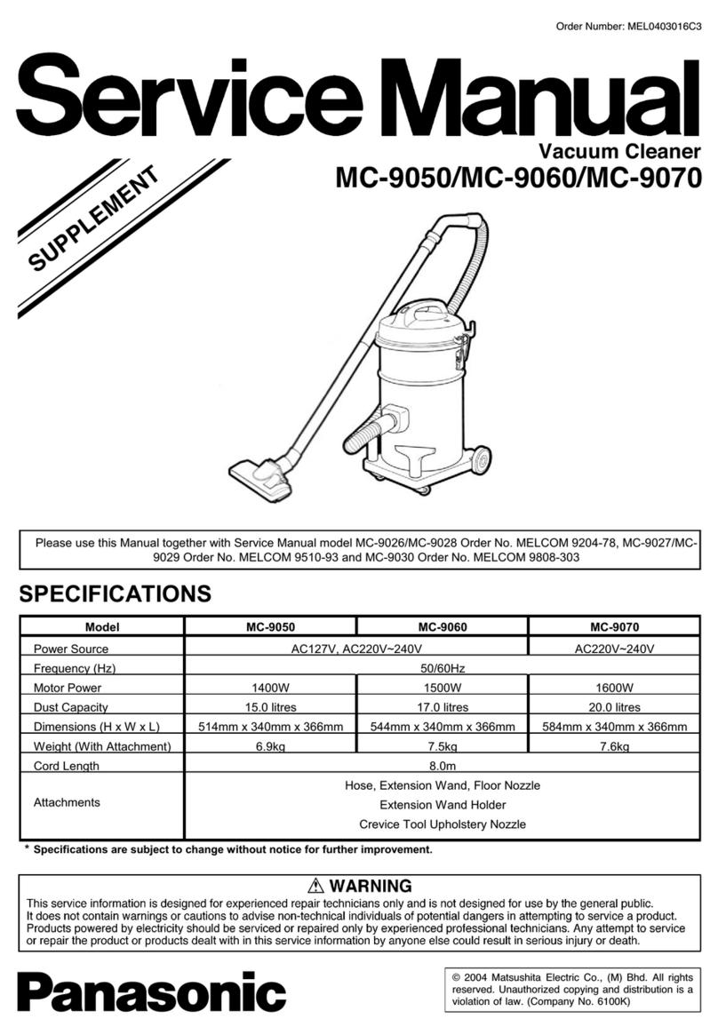 Panasonic MC-9050 Service manual