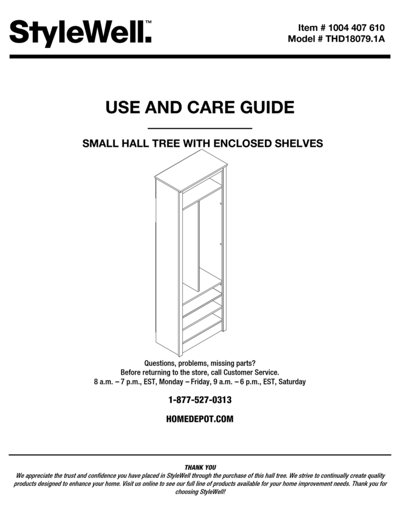 StyleWell THD18079.1A Use and care guide