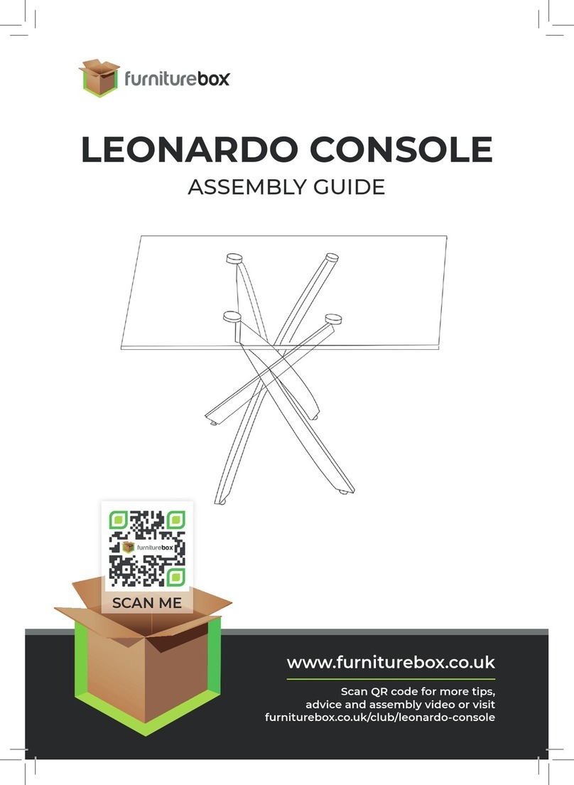 FURNITUREBOX LEONARDO CONSOLE Assembly guide