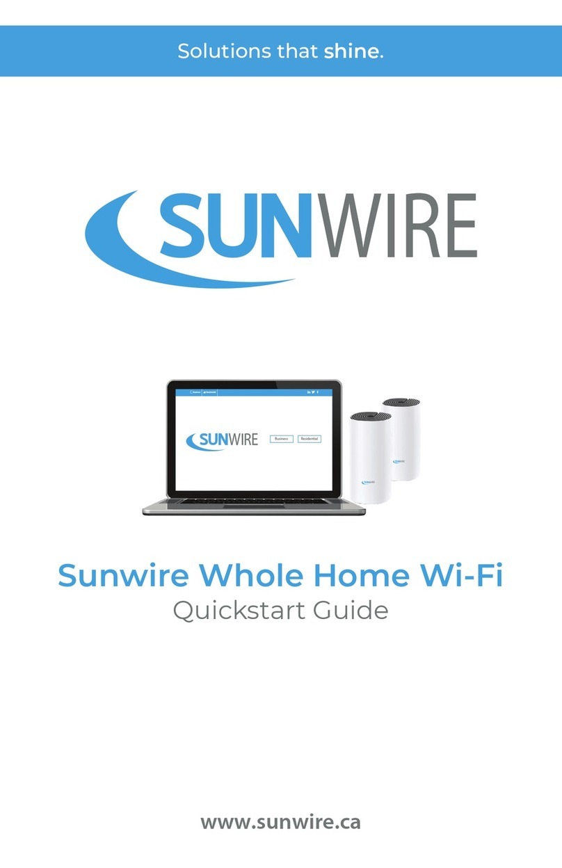 Sunwire Whole Home Wi-Fi User manual