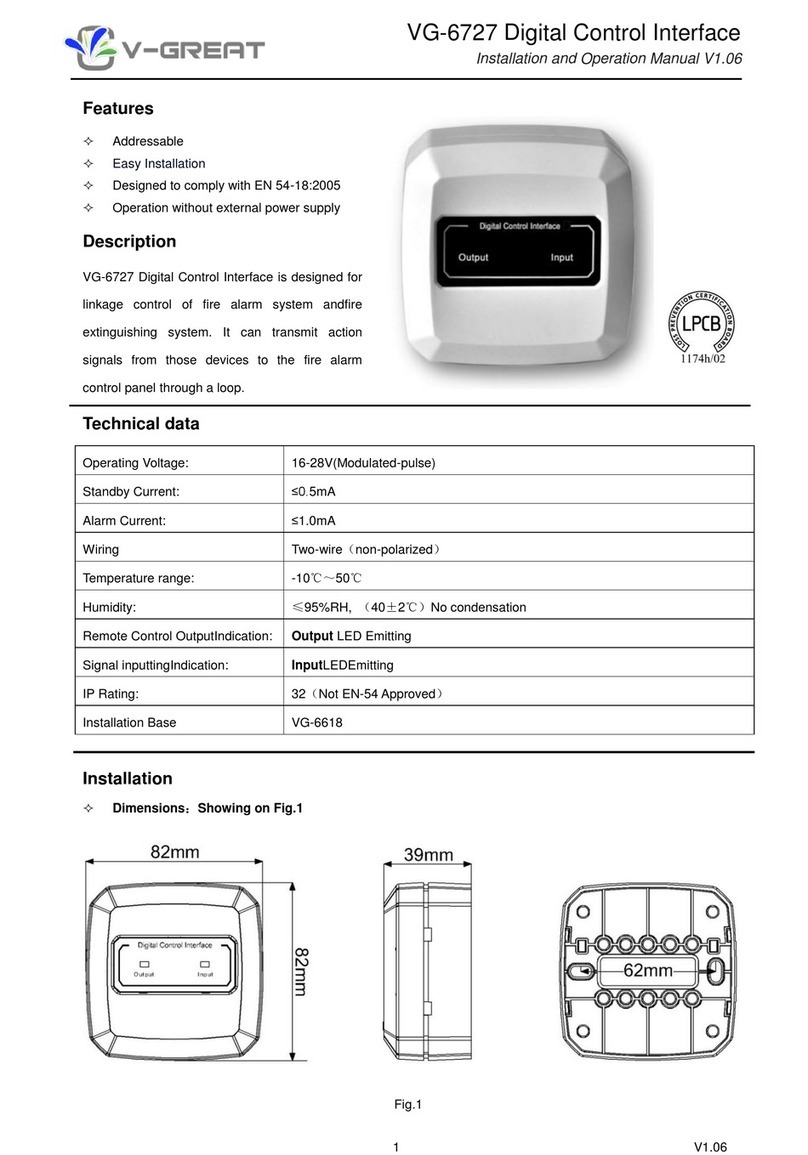 V-GREAT VG-6727 Installation and operation manual