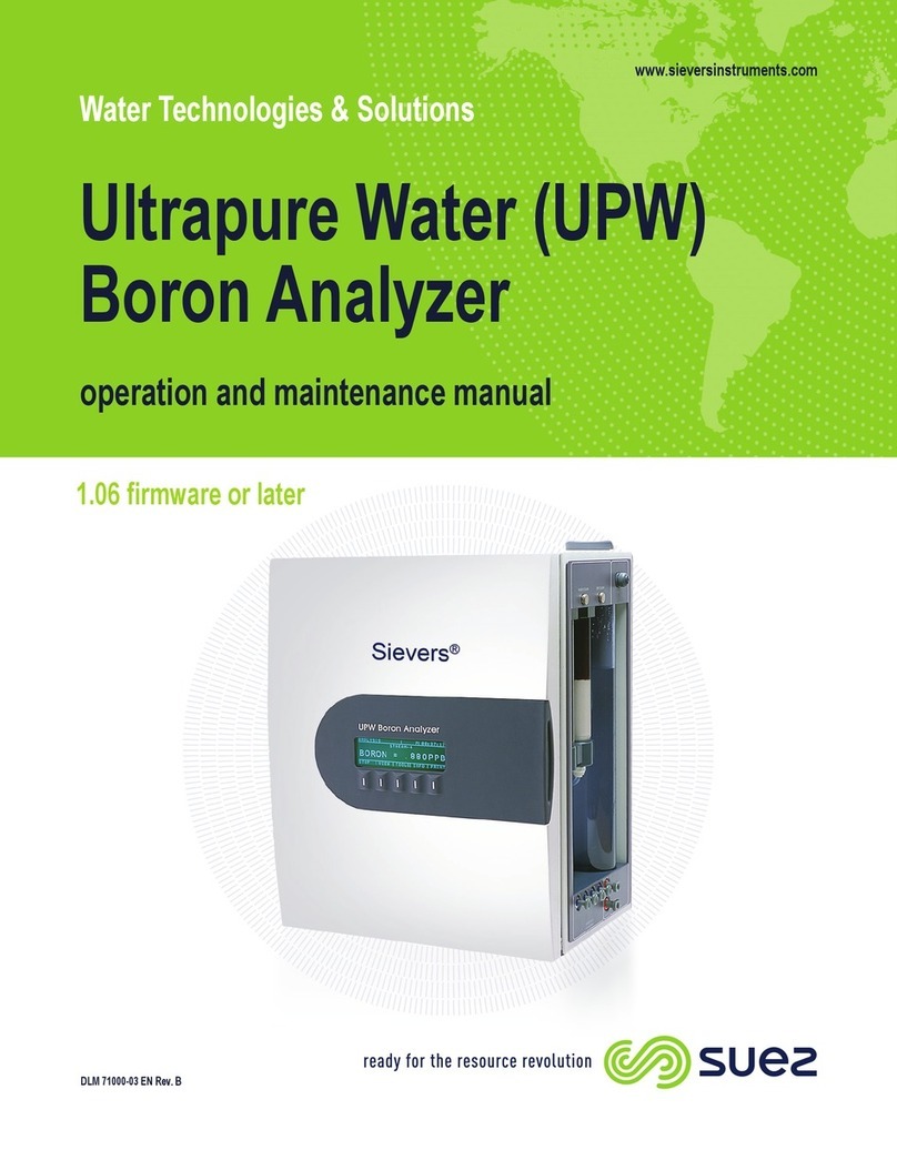 Suez Sievers UPW Boron Analyzer Operation and maintenance manual