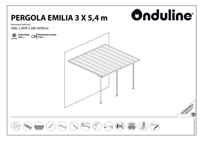 Onduline EMILIA 3 X 5,4 m Assembly instructions