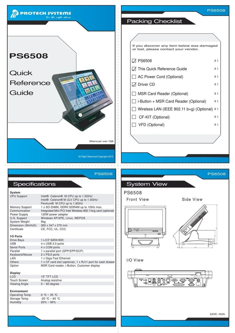 Protech Systems PS6508 User manual
