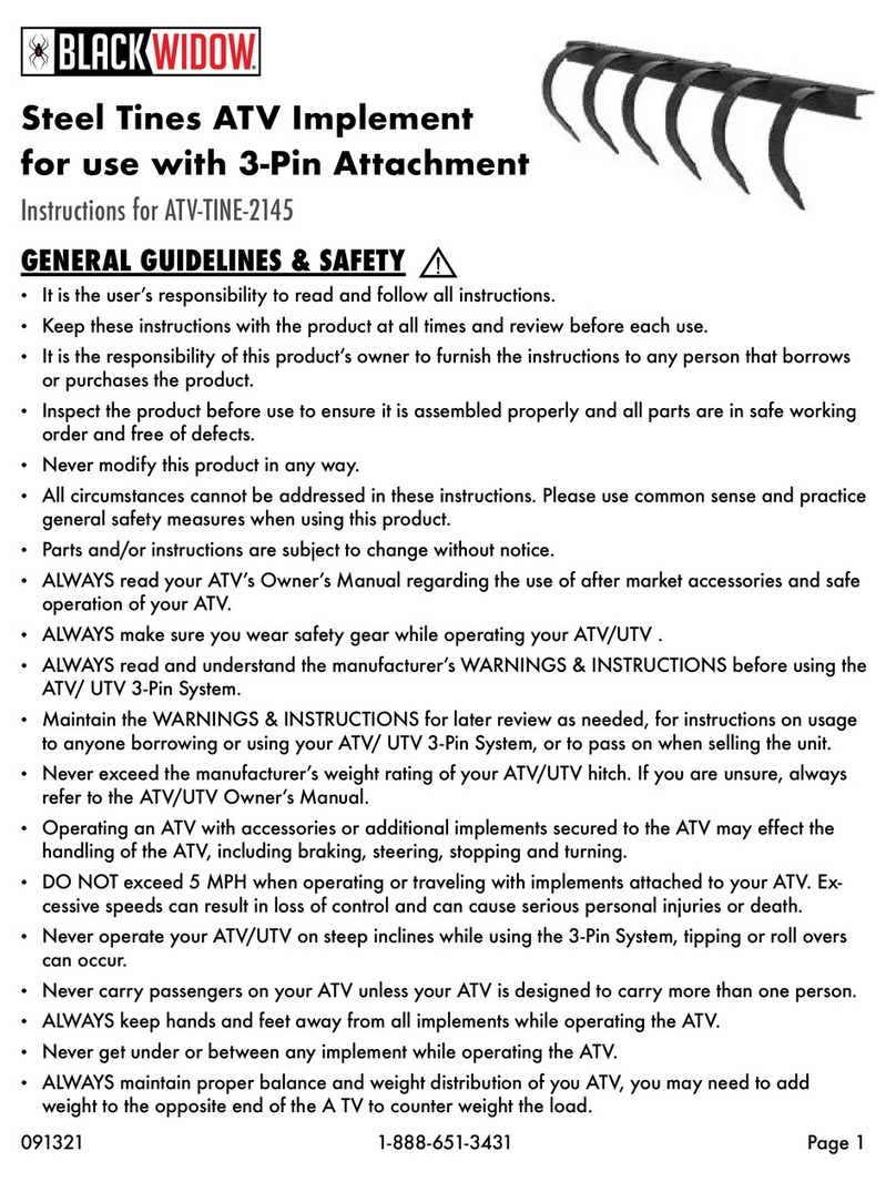 Black Widow ATV-TINE-2145 instructions