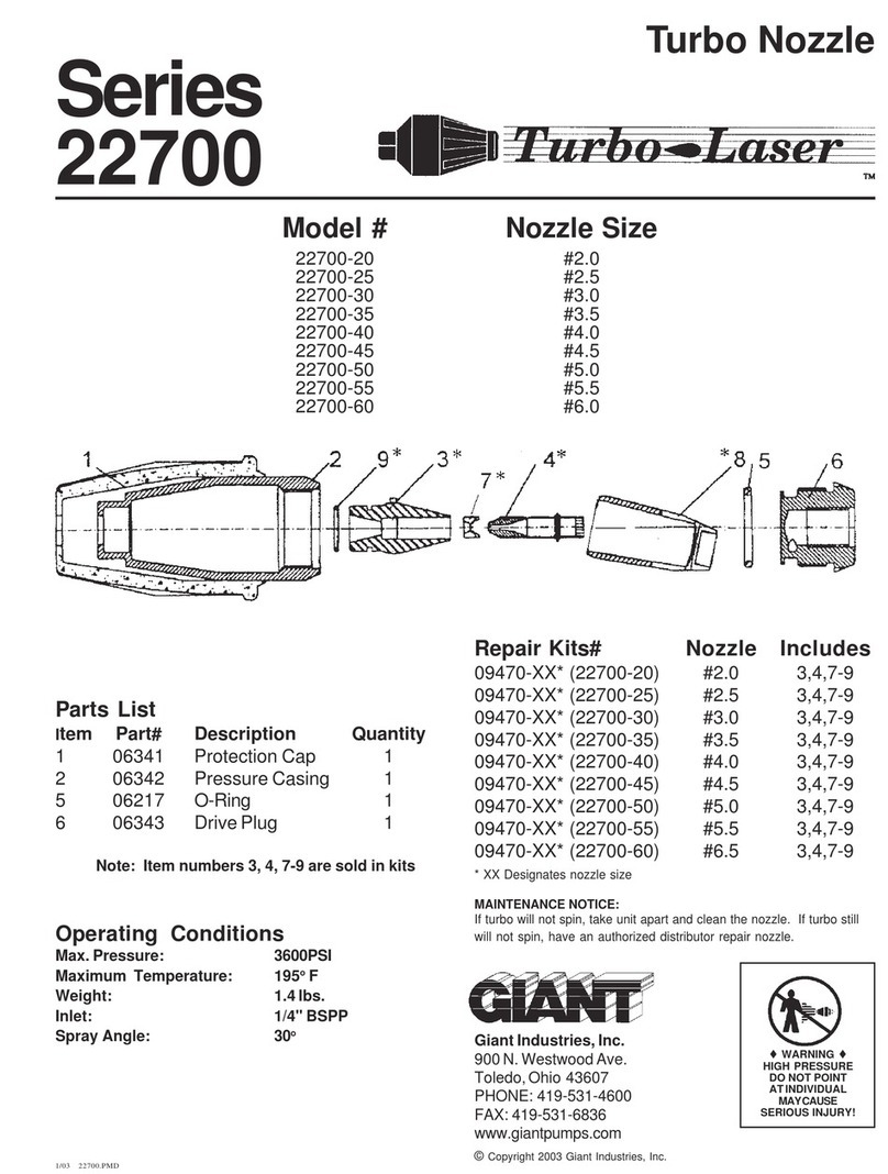 Giant Turbo-Laser 22700 Series instruction manual