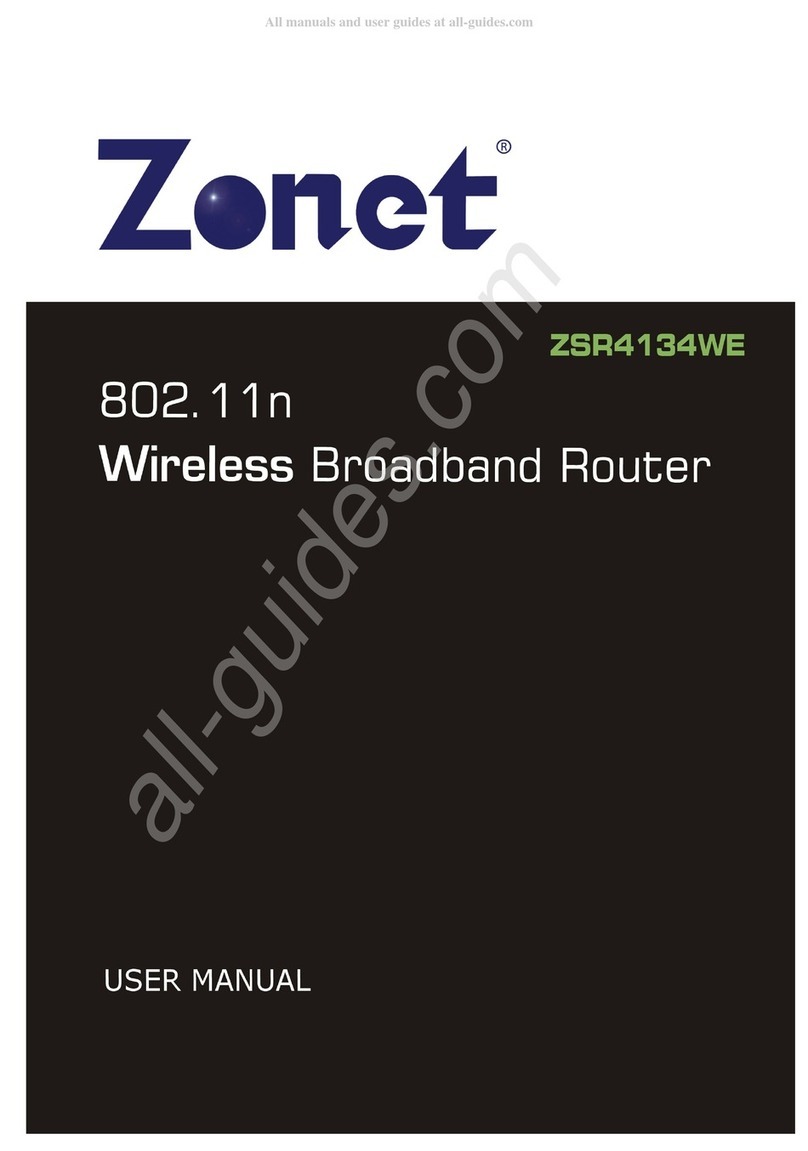 Zonet ZSR4134WE User manual Zonet ZSR4134WE User manual