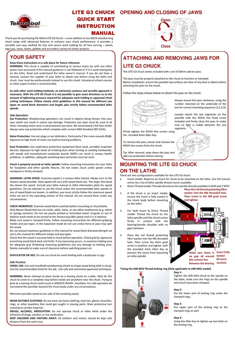 Teknatool LITE G3 User manual