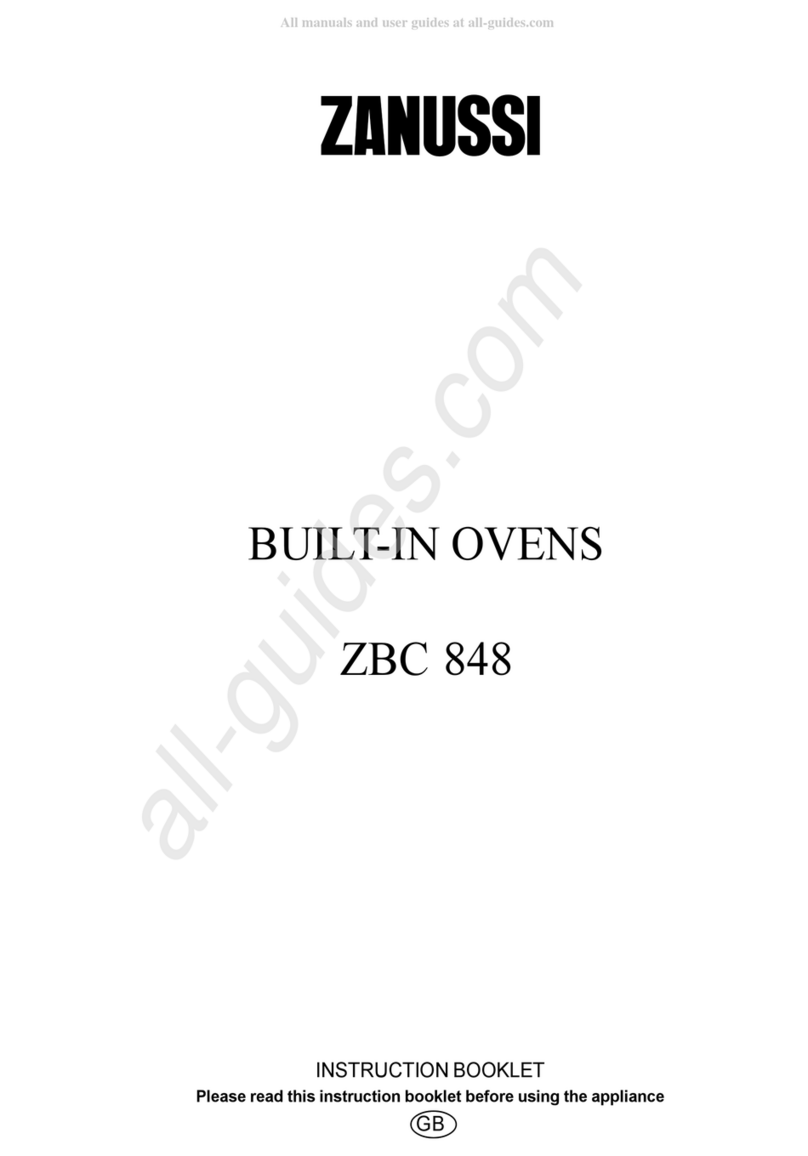 Zanussi ZBC 848 User manual