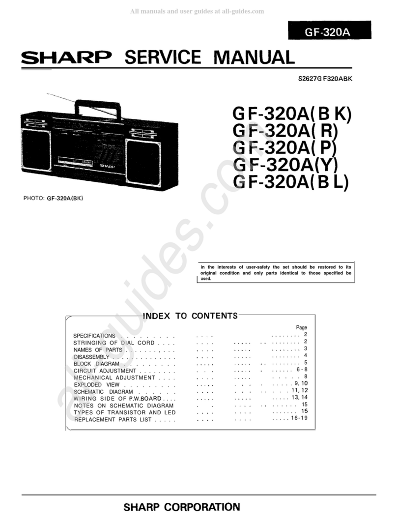 Sharp GF-320A User manual