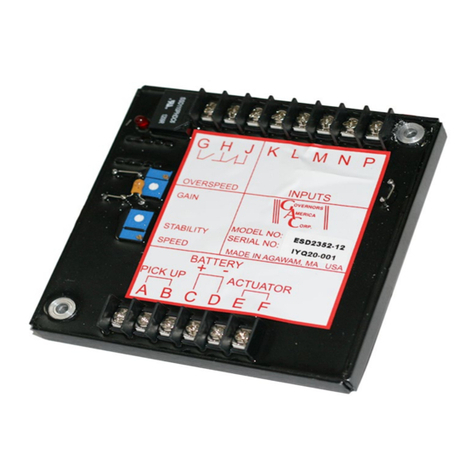 Governors America ESD2300 Series quick start guide
